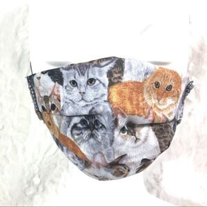 Kitty cat Facemask mask cloth fabric filter pocket